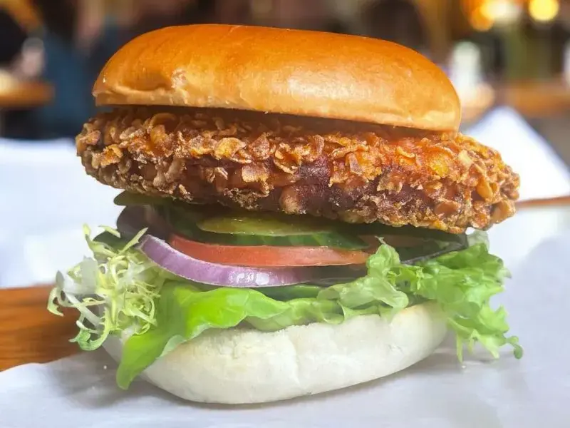 Burger special with fries